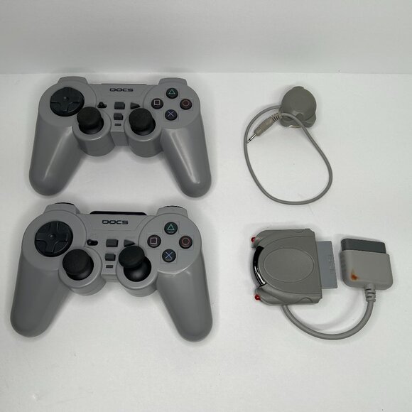 2-Docs PLAYSTATION PS1 WIRELESS CONTROLLERS Dual Analog - Picture 3 of 11